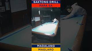 15 MINS BILLIARD DRILL SA MGA BIHIRA LANG MAG LARO KAGAYA KObilliardstrickshotshorts [upl. by Egiaf]