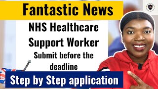 Healthcare Support Worker Development Programme Apply now before the deadline [upl. by Kcirtapnhoj]