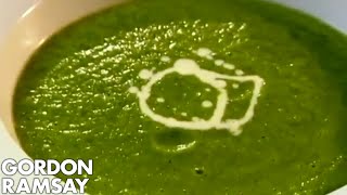 Minted Pea and Watercress Veloute  Gordon Ramsay [upl. by Neelrak]