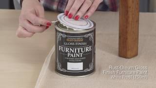 How to use RustOleum Gloss Finish Furniture Paint [upl. by Tsepmet]