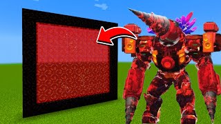 How to Make A Portal To The Titan Drillman Dimension in Minecraft [upl. by Ynaffad73]