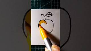 Easy drawing of Apricot art drawingtutorials drawing artandcraft drawingtechniques [upl. by Nuawed]