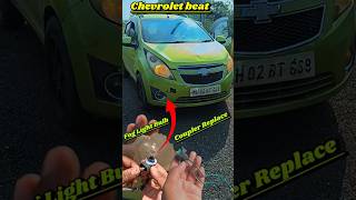 Beat petrol fog light bulb replace fog Light connector install chevrolet beat  fog light problem [upl. by Llerehc]