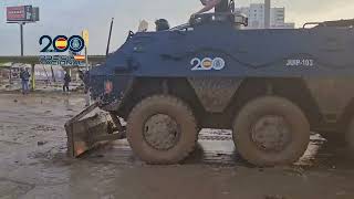 Police Deploy Heavy Machinery to Clear Flood Debris at Valencia Mall [upl. by Eceined]