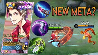 FINALLY CHOU NEW META BUILD FOR ONE SHOT ENEMIES  Mlbb Chou Stun Skin Gameplay  MLBB 🔥 [upl. by Ninette]