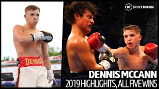 The future of British boxing Dennis McCann 2019 highlights  Five fights five wins [upl. by Ailaht]