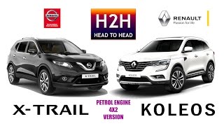 H2H 96 Renault KOLEOS vs Nissan XTRAIL [upl. by Emmerie]