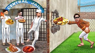 Jail Deewar Se Secret Chicken Biryani Chicken Roast Street Food Hindi Kahaniya Hindi Moral Stories [upl. by Allehs396]