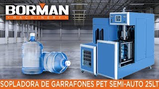 Sopladora de Preformas Para Garrafones  Bidones PET  SemiAuto  10L  25L [upl. by Vidda]