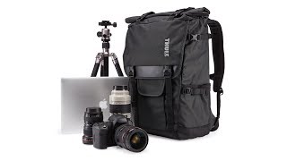 Camera bags  Thule Covert DSLR Rolltop Backpack [upl. by Ahtebat836]