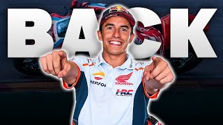 Marc Marquez is BACK ON A BIKE  MotoGP 2022 Crashnet [upl. by Aratahs603]