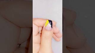 Easy Nailart design without tools 🔥shorts nailart nailpolish trending [upl. by Nahtanod164]