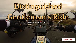 Distinguished Gentlemans Ride 2024  DGR Melbourne  Custom Kawasaki Motorcycle [upl. by Reichert]