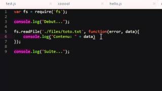Node JS  4  ReadFile amp ReadFileSync [upl. by Nitsugua]