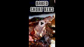 Delicious baked beef short ribs with BBQ sauce [upl. by Yenobe462]