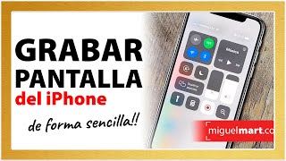 Cómo GRABAR la PANTALLA de mi iPhone X 🔴Español [upl. by Lancelot623]