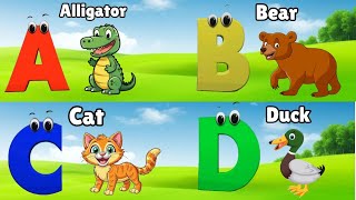 Animals ABC Song  Animals Alphabet Song for Kids  Alphabet Letters  Phonics for Kids [upl. by Duleba]