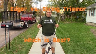 Edger vs String Trimmer  Which One is Better for Edging [upl. by Nallaf959]