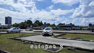 Cara Mudah Selekoh Z Kawalan Stereng Dan Pedal  Kereta Manual [upl. by Gothard]