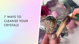 How to cleanse your crystals  Crystal Tips [upl. by Esadnac]