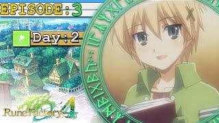 Rune Factory 4 Ep 3 Eliza The Request Box Meeting Townsfolk [upl. by Drugi]