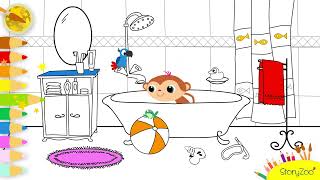 StoryZoo  Lekker kleuren  Toby in bad 🛁 [upl. by Anatol317]