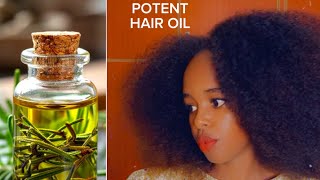 Super recipe for hair Hair grows even on a bald head ROSEMARY OIL FOR EXTREME HAIR GROWTH [upl. by Yarak]