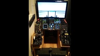 My F16 Home Cockpit Ramp Start Demo amp Construction Photos [upl. by Turk]