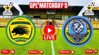 KOTOKO VS ACCRA LIONS  MATCHDAY 5  LIVE [upl. by Inessa]