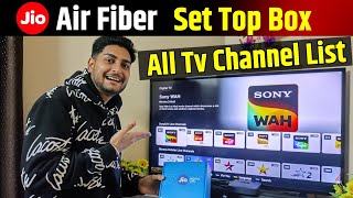 Jio Airfiber Set Top Box Channel List  Jio Airfiber Set Top Box Review [upl. by Gilliette238]