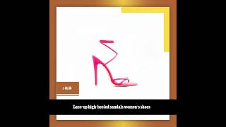 Laceup highheeled sandals womens shoes [upl. by Odnala466]