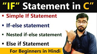 IF Statement in C Language  Types of IF Statement  by Rahul Chaudhary [upl. by Donal]