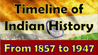 History of Modern India Timeline of Indian History 18571947 Indian Freedom Struggle 18571947 [upl. by Teddman]