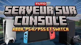 REJOINDRE UN SERVEUR MINECRAFT SUR CONSOLE Xbox PS4 PS5 Switch [upl. by Liuka331]