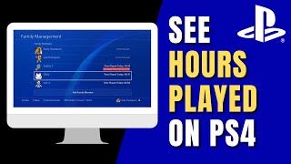 How to See Hours Played on PS4 [upl. by Alford67]