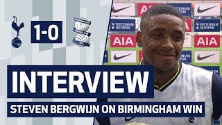 INTERVIEW  STEVEN BERGWIJN ON BIRMINGHAM WIN [upl. by Idnib]