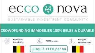 Ecco nova le crowdfunding durable en Belgique  test avis et présentation [upl. by Anthiathia57]