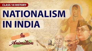 Nationalism in India Full chapter in animation  Class 10 Social studies [upl. by Lampert]