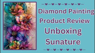 Diamond Painting Product Review  Unboxing  Sunature  Diamond Art [upl. by Sida]