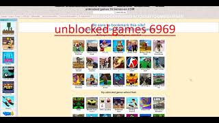 Unblocked Games 6969 For School [upl. by Ohploda]