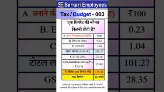 Tax Budget  003 GST on Cigarette [upl. by Goggin]