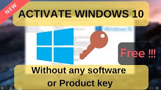 Permanently Activate Windows 10 without any Product key or Software download  Geeky SAKSHAM [upl. by Carolan]