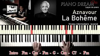 Leçon de piano  Aznavour  La Bohême [upl. by Acey608]