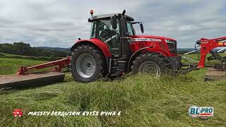 Massey Ferguson 6715S amp groupe de fauche MF [upl. by Alle]