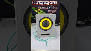 Diy Homemade Speaker Box😍 Part 3 shorts diy project speakerbox creatidoashishshorts [upl. by Beard]