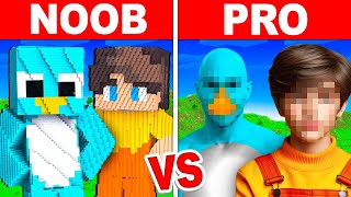 REAL YOUTUBER Build Battle In Minecraft  NOOB VS PRO CHALLENGE [upl. by Bettye]