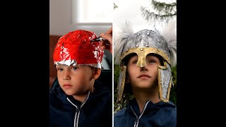 How She Crafted a Stunning Viking Helmet for Her Son StepbyStep DIY [upl. by Nart]