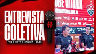 COLETIVA  PRESIDENTE FÁBIO MOTA E O DIRETOR DE FUTEBOL MANOEL TANAJURA NETO  09122024 [upl. by Elboa]