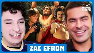 Zac Efron Talks The Iron Claw Nacho Libre And Bet On It 🤼‍♂️  The Movie Dweeb [upl. by Lashar395]