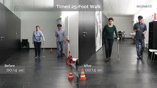 recoveriX Neurorehabilitation for Multiple Sclersosis  Timed 25Foot Walk Test [upl. by Funk]